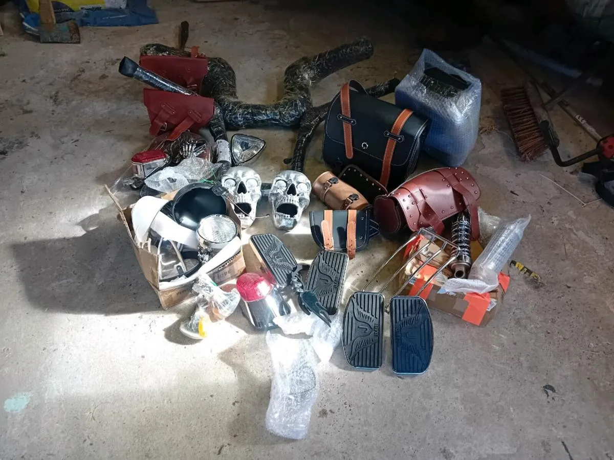 Selection of motorbike parts for sale - Image 1