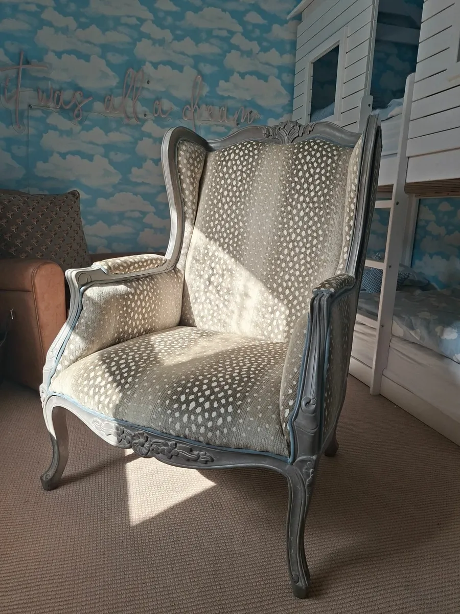 Antique Wingback Armchair - Image 2