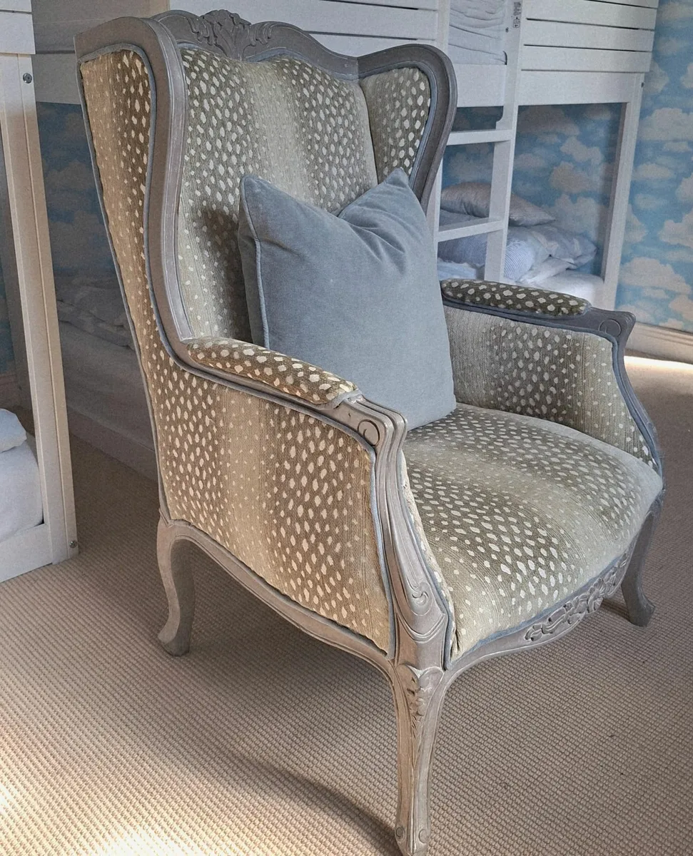 Antique Wingback Armchair - Image 1