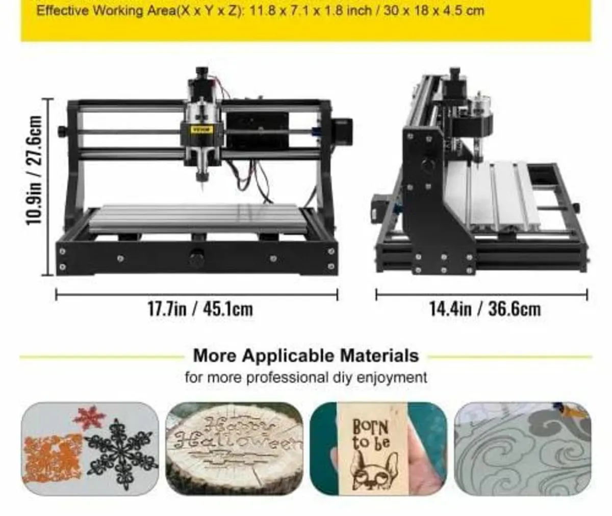 CNC 3018 Pro 2500MW 300×180×40mm Cnc Machine GRBL - Image 4