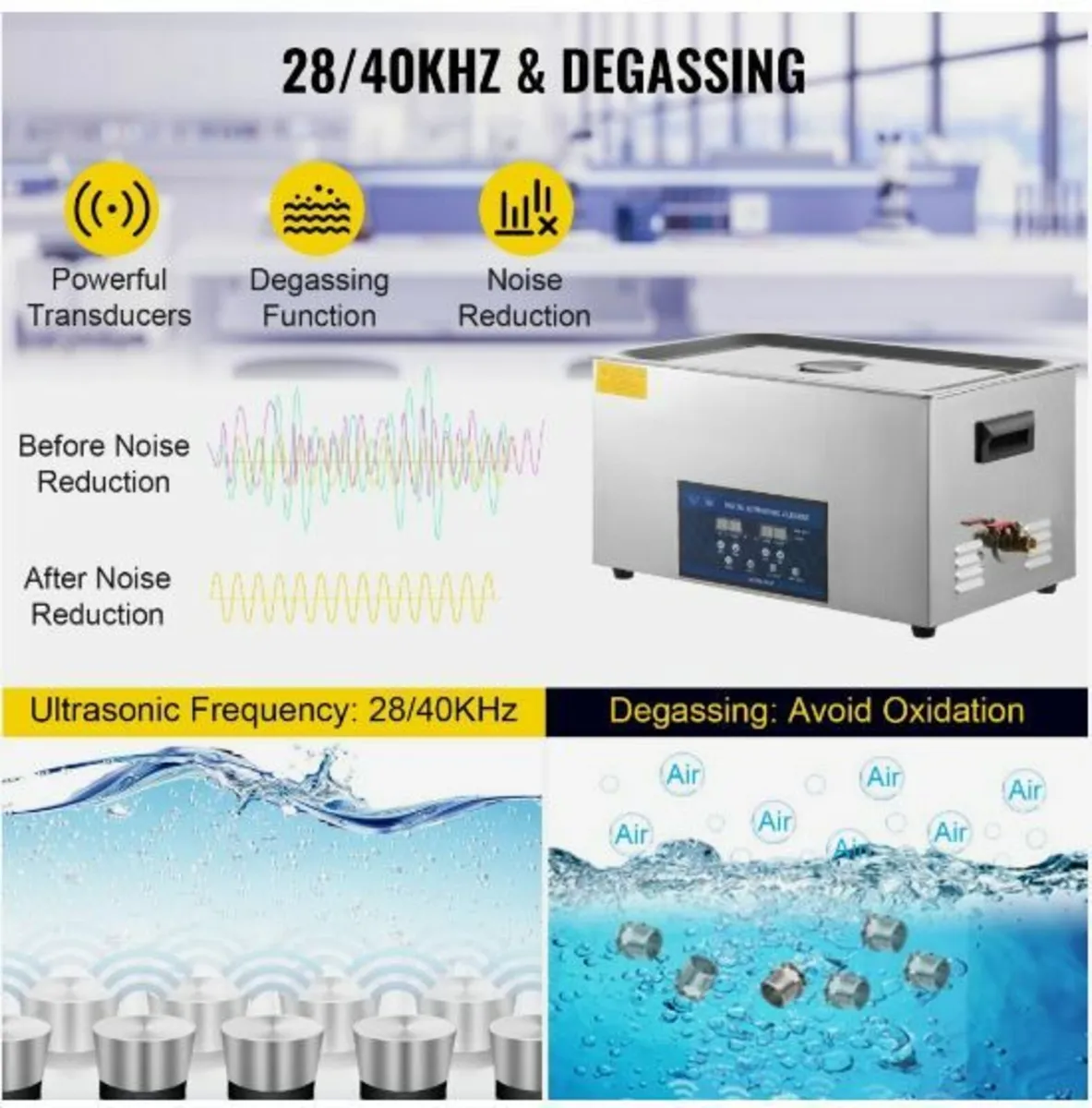 30L Ultrasonic Cleaner Dual Frequency - Image 4