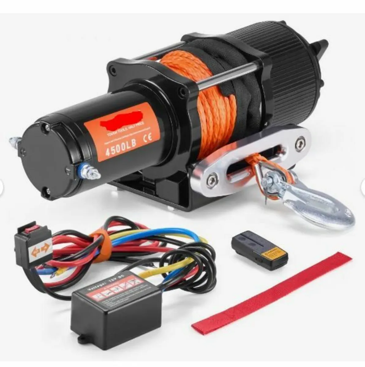 Electric Winch ATV UTV 2041.2 kg - Image 1