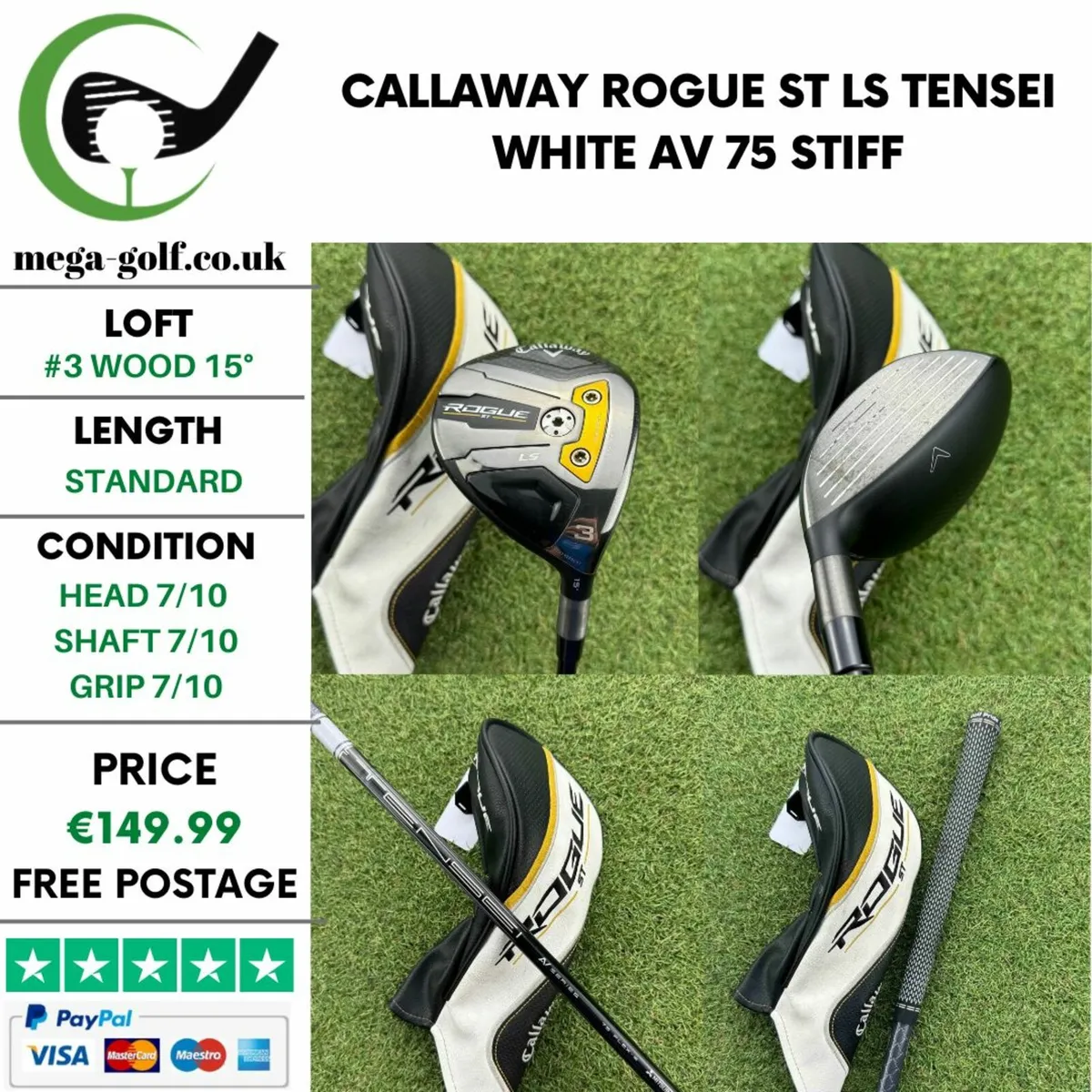 Callaway Rogue St Ls #3 Wood 15° / Stiff - Image 1