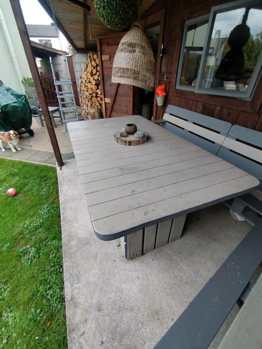 Dining table with bench - Image 4