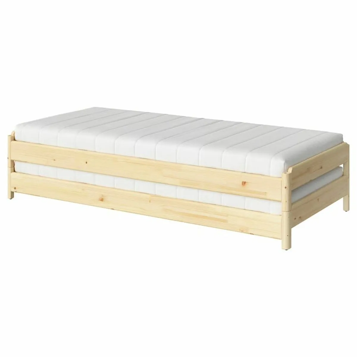 Ikea stackable beds, mattresses and headboard - Image 1