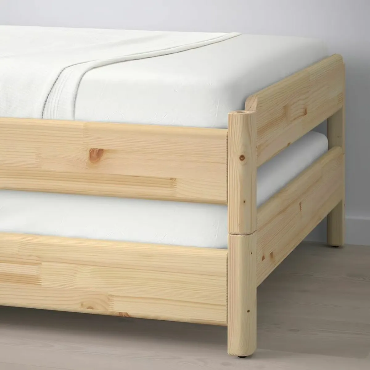 Ikea stackable beds, mattresses and headboard - Image 3