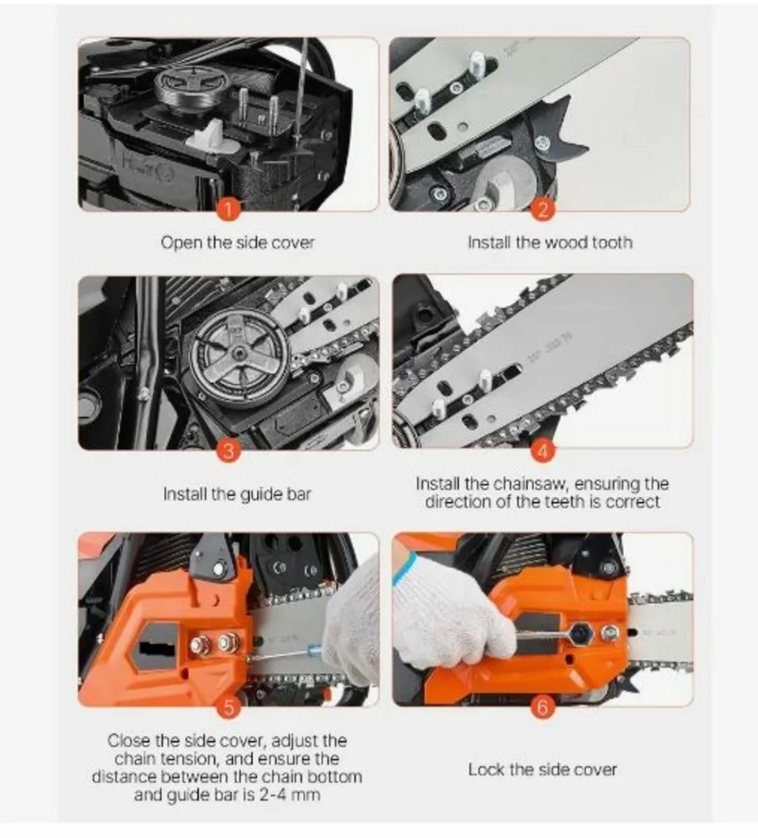 62 cc Gas Chainsaw, 20 inch Gas - Image 2