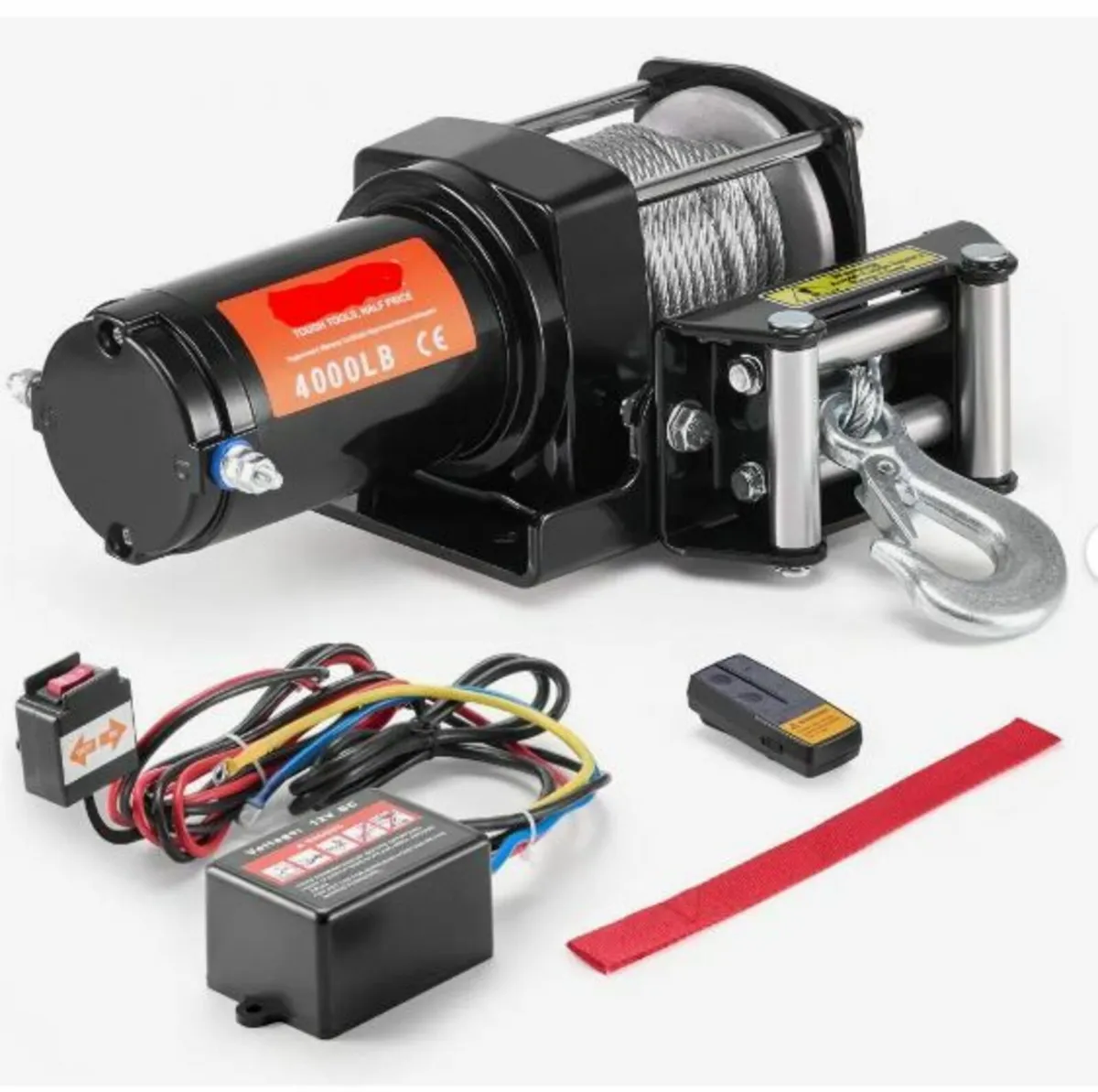 Electric Winch ATV UTV 1814.4 kg Steel - Image 1