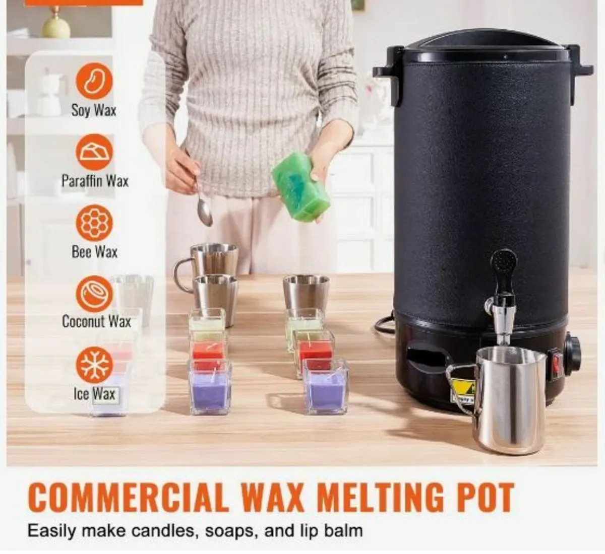Wax Melter for Candle Making 10Liter - Image 2