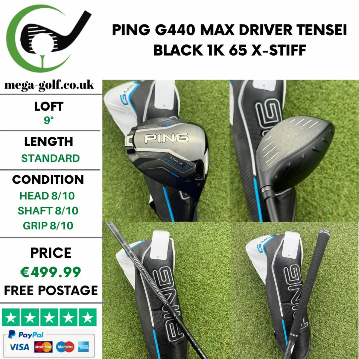 Ping G440 Max Driver / 9° /  X-Stiff - Image 1