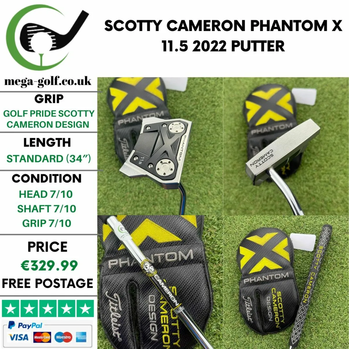 Scotty Cameron Phantom X 11.5 2022 Putter / 34″ - Image 1