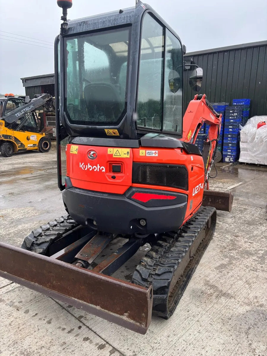 Kabota mini digger and trailer - Image 4