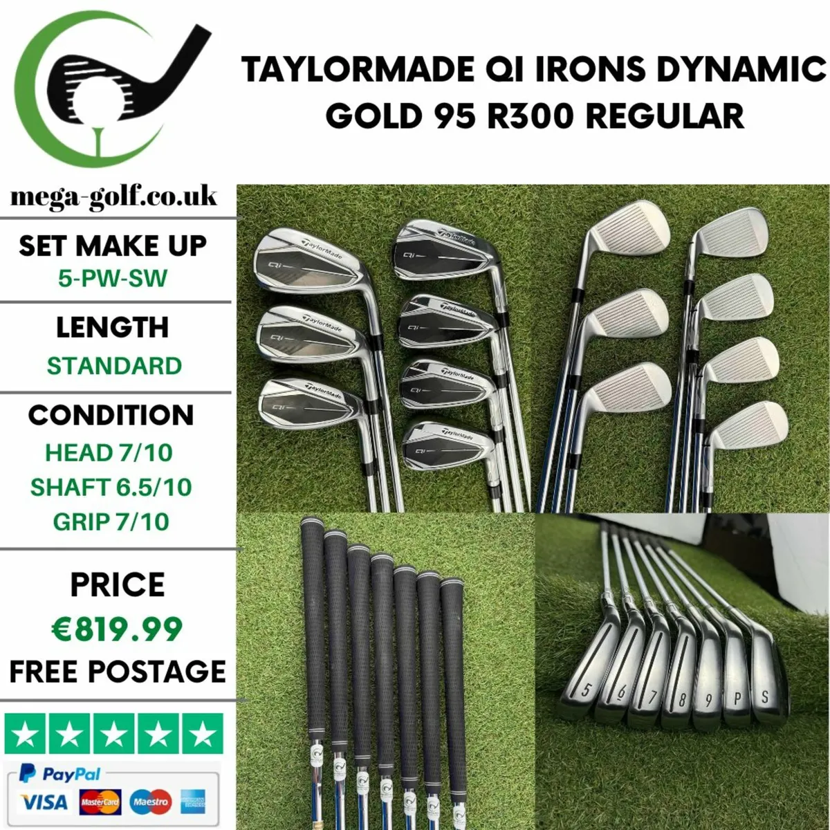 Taylormade Qi Irons / 5-Pw-Sw / Regular - Image 1