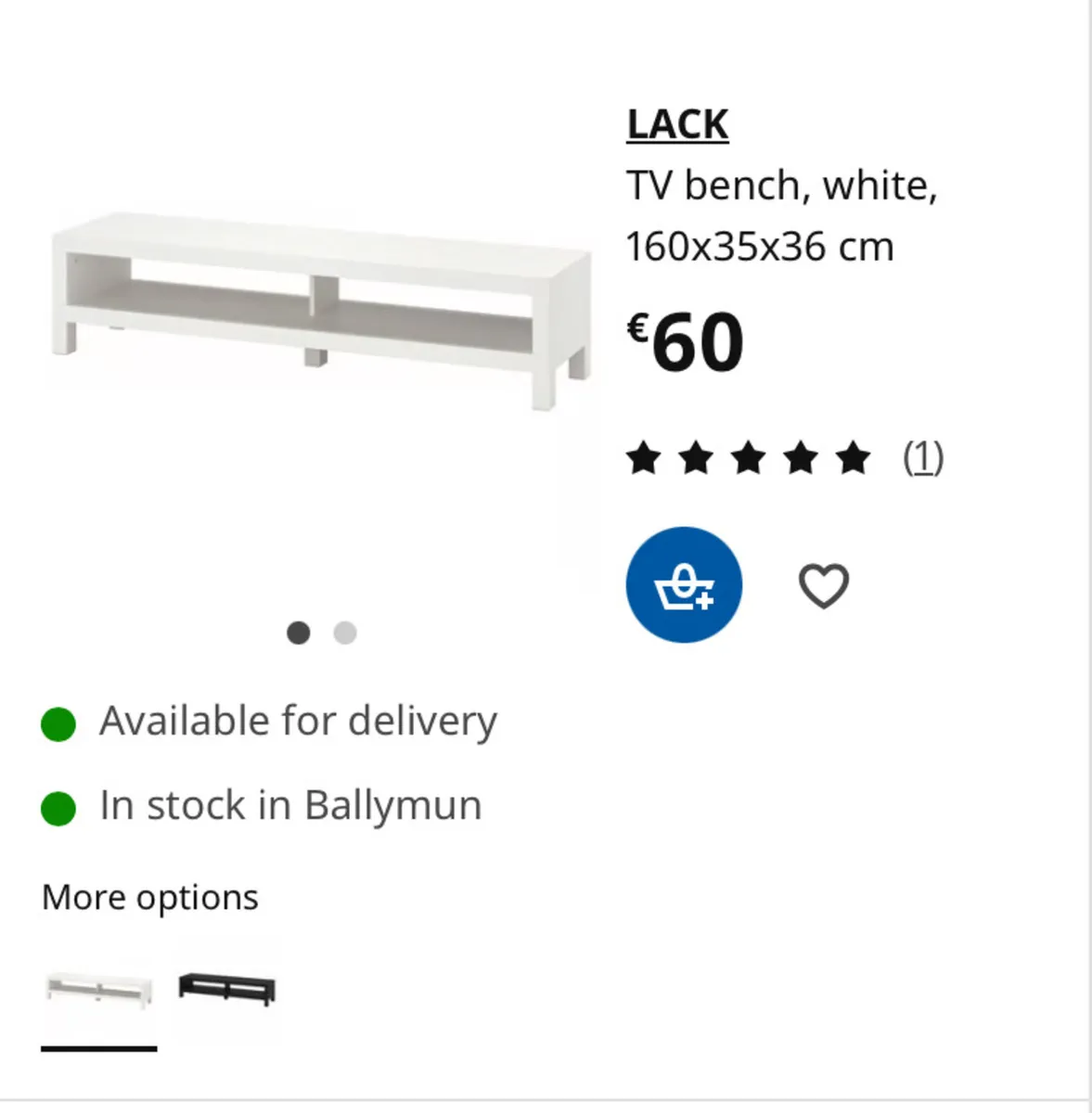 TV stand - Ikea lack - Image 2