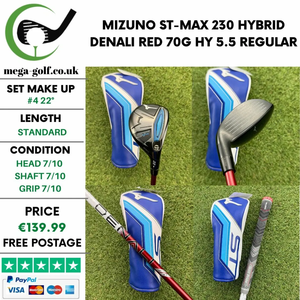 Mizuno St-Max 230 Hybrid / #4 22° / Regular - Image 1