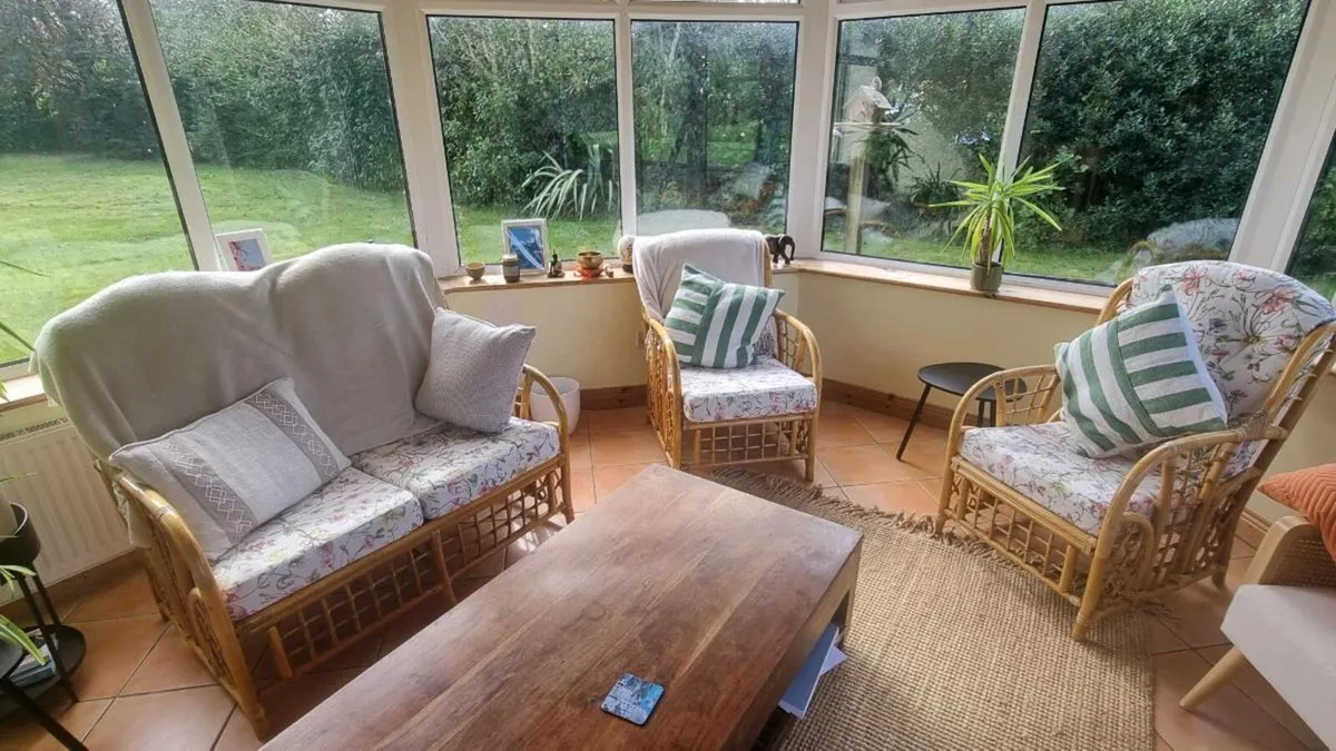 Wicker Conservatory Furniture Set - Image 1