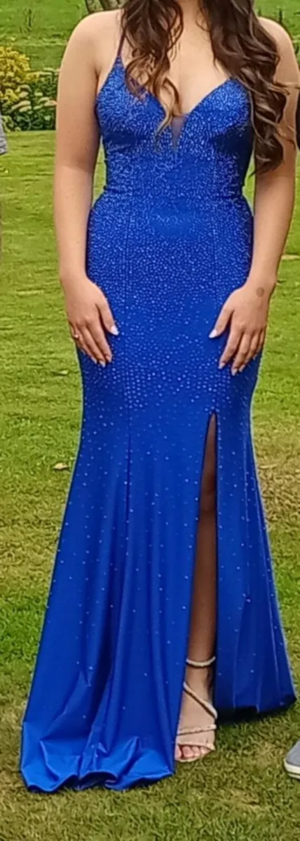 Blue debs dress,