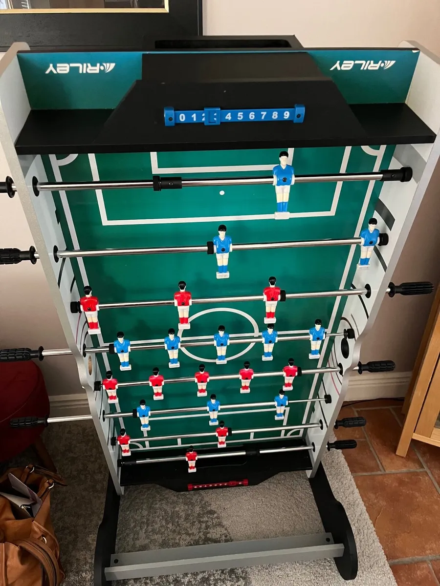 Like new Riley foldaway Football table - Image 3