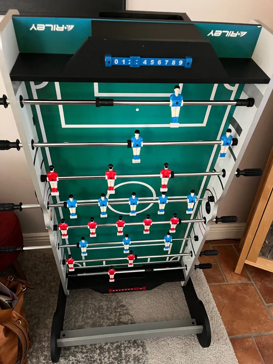 Like new Riley foldaway Football table - Image 4