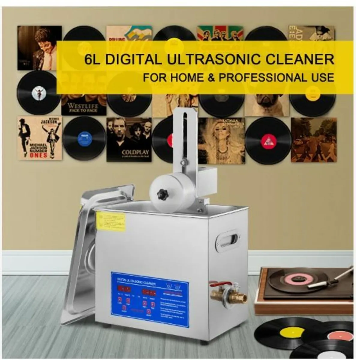 6L Ultrasonic Record Cleaning Machine - Image 2