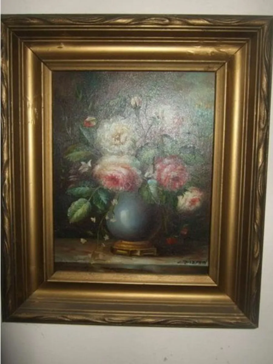 Vintage Signed 'C Josephin' Painting - Image 4