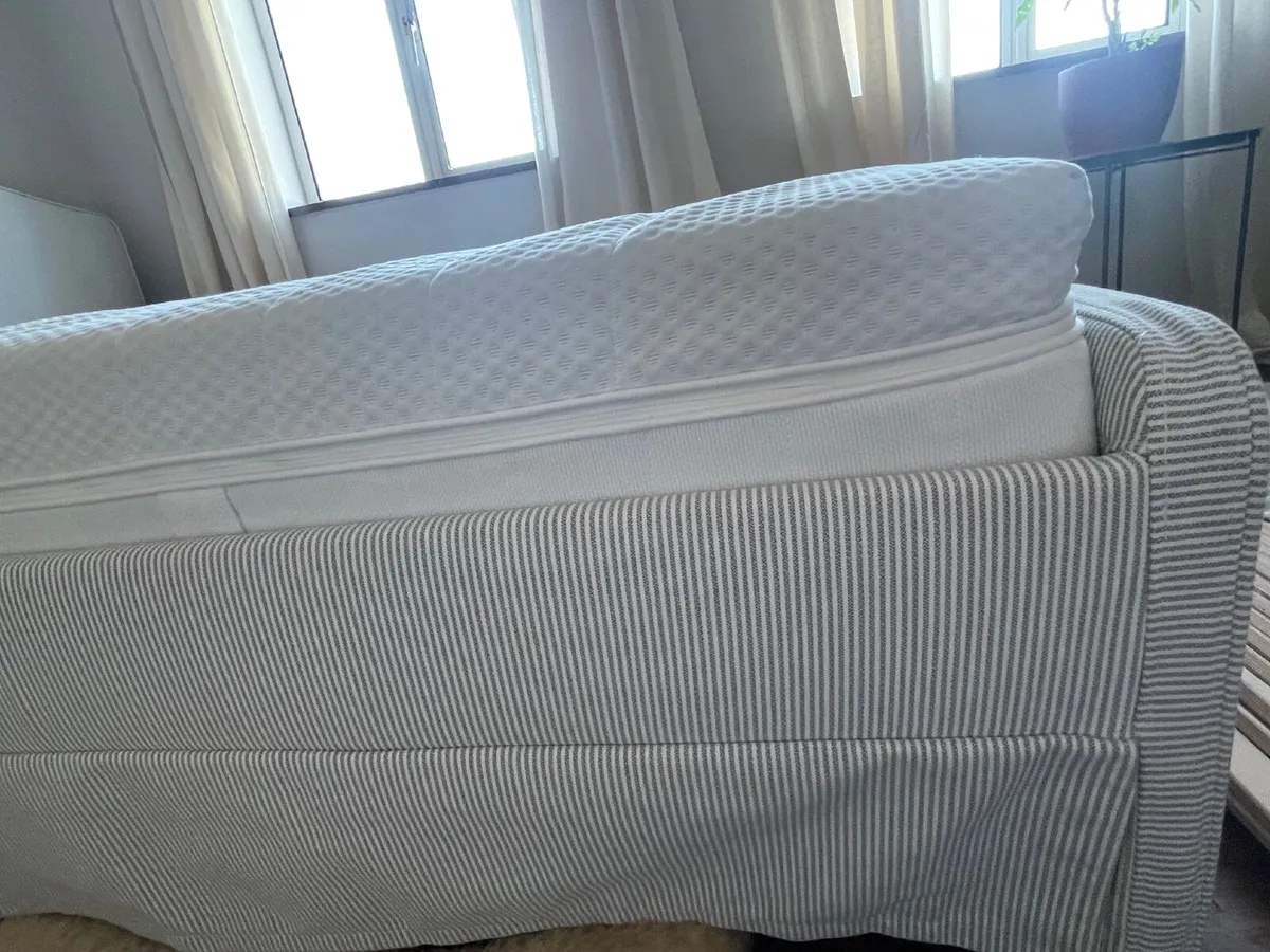 IKEA double bed  1 year old with mattress - Image 2