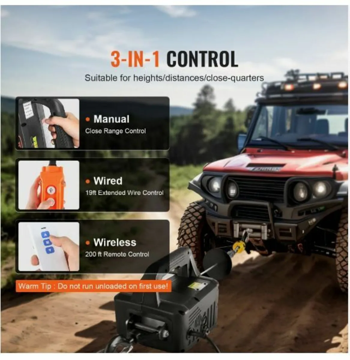 3-in-1 Portable Electric Hoist Winch - Image 2