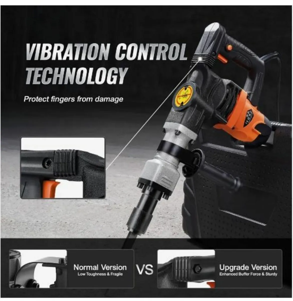 Demolition Jack Hammer Concrete Breaker 1600W - Image 3