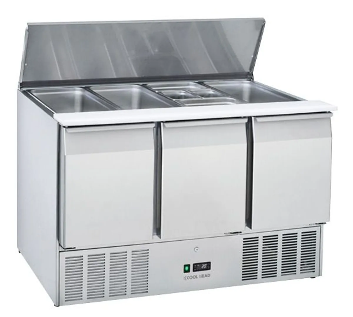 Coolhead CR93A 3 Door Open Top Saladette - Image 1