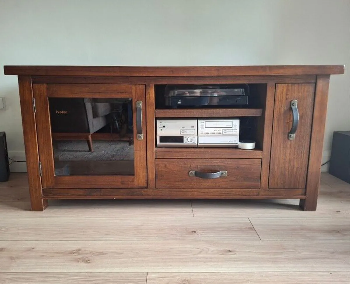 TV Unit - Solid Hardwood - Image 1