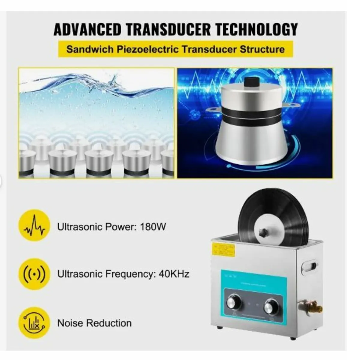 Ultrasonic Vinyl Record Cleaner 6L - Image 4