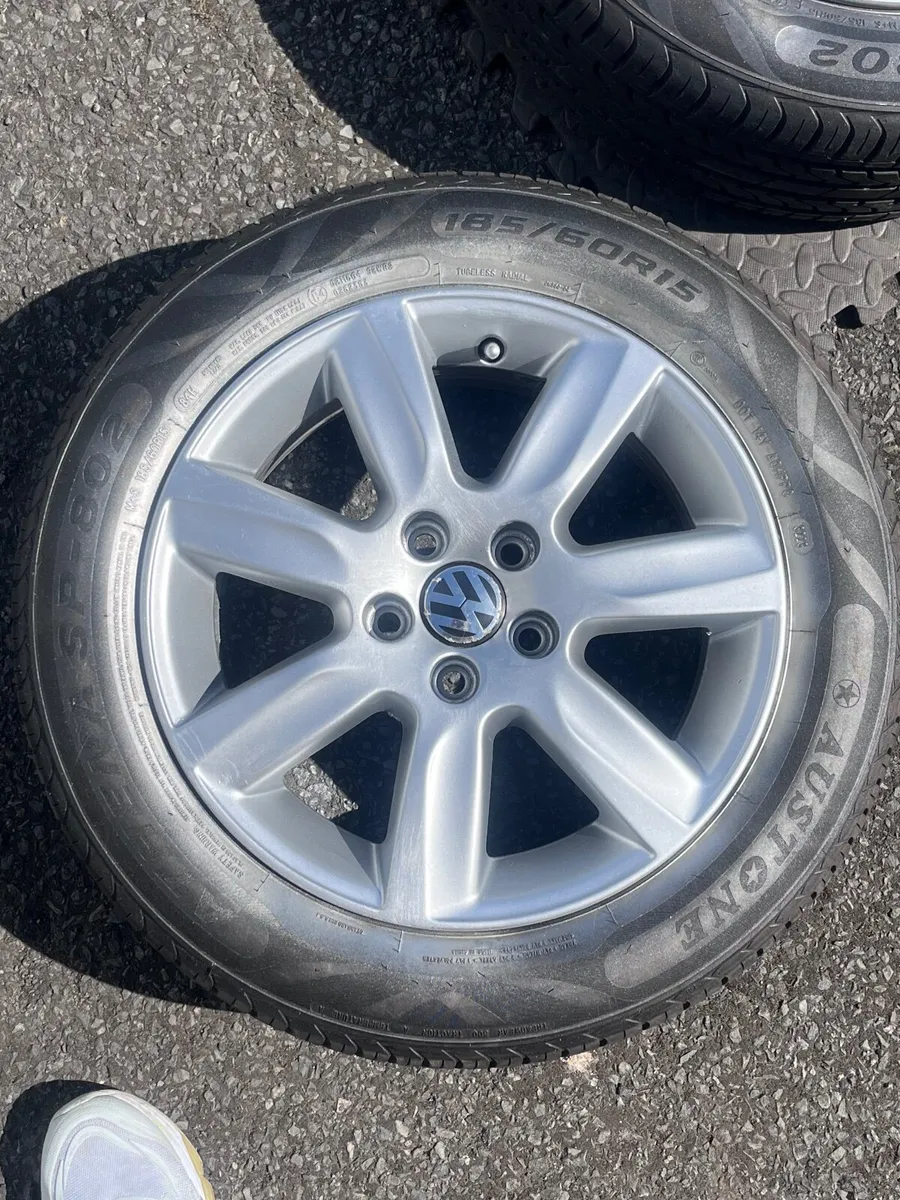 VW Polo 15” 5x100 alloys - Image 1