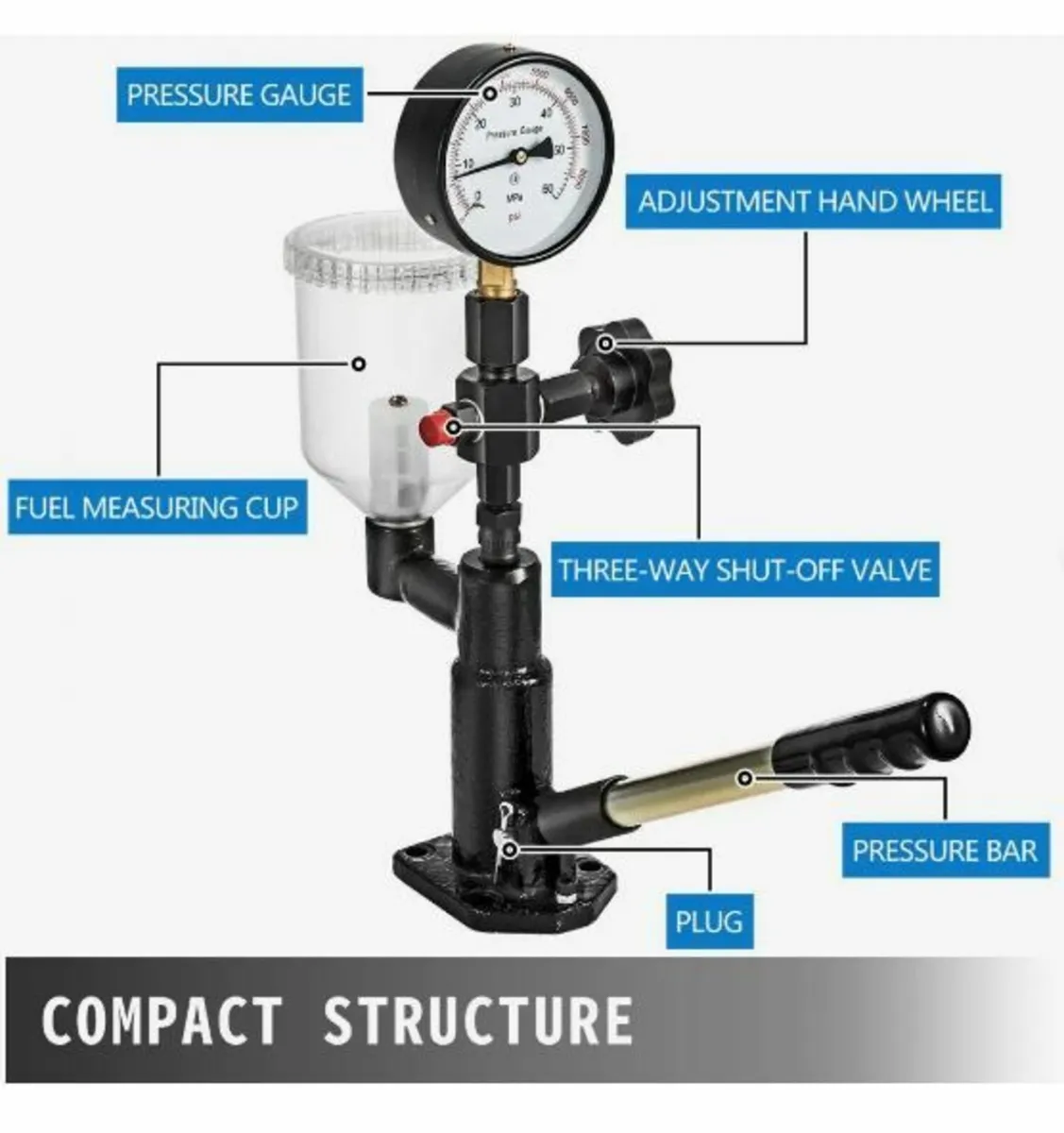 Mophorn 400Bar 6000PSI Diesel Fuel Injector - Image 4