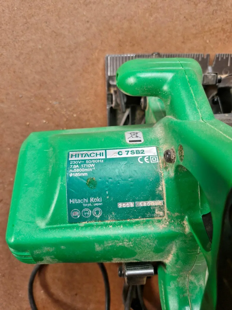 Hitachi C7SB2 185mm Circular saw with case - Image 2