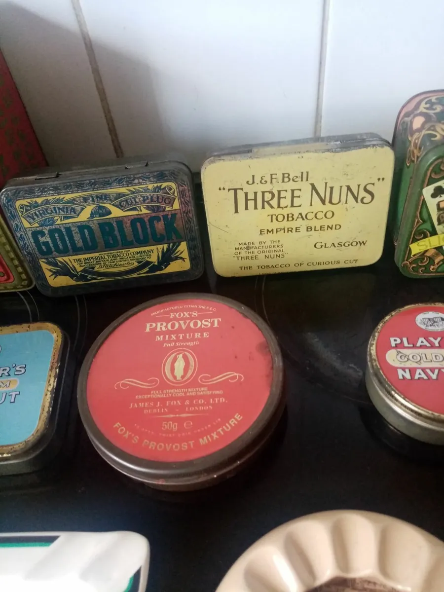 Vintage Tins, Ashtrays, lite up. - Image 3