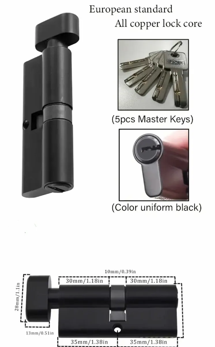 Universal Door Lock With Five Keys - Image 2