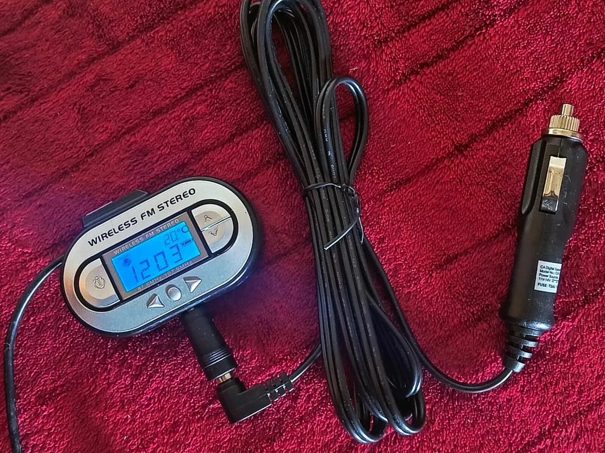 Car Remote FM Transmitter Charger for Smartphones - Image 1