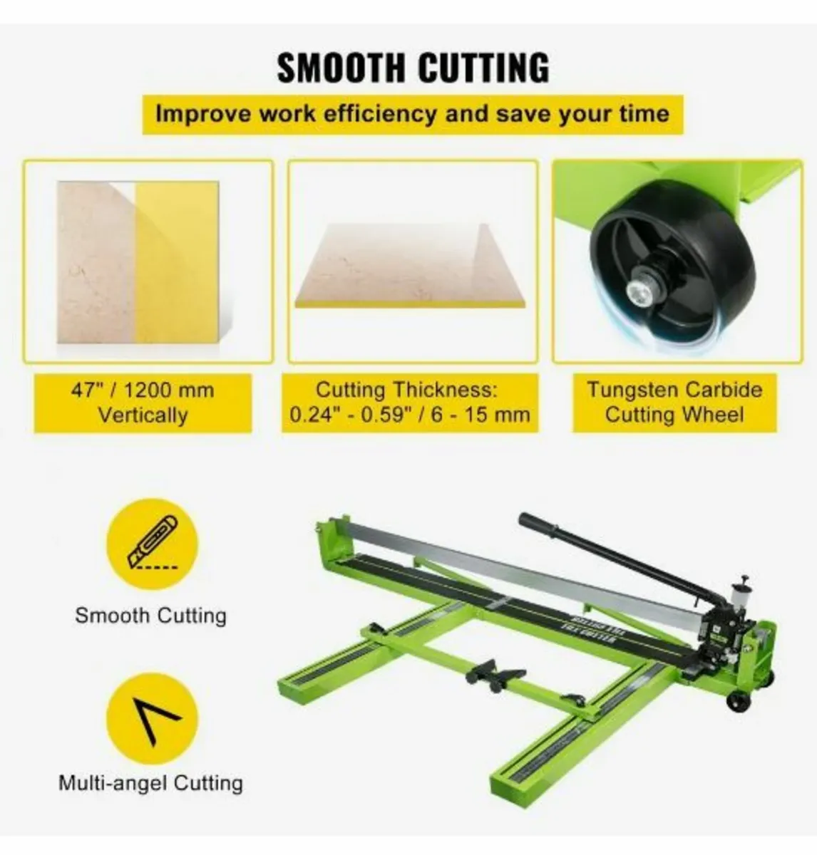 Tile Cutter 47-Inch Manual Tile Cutter 1.4-Inch - Image 2