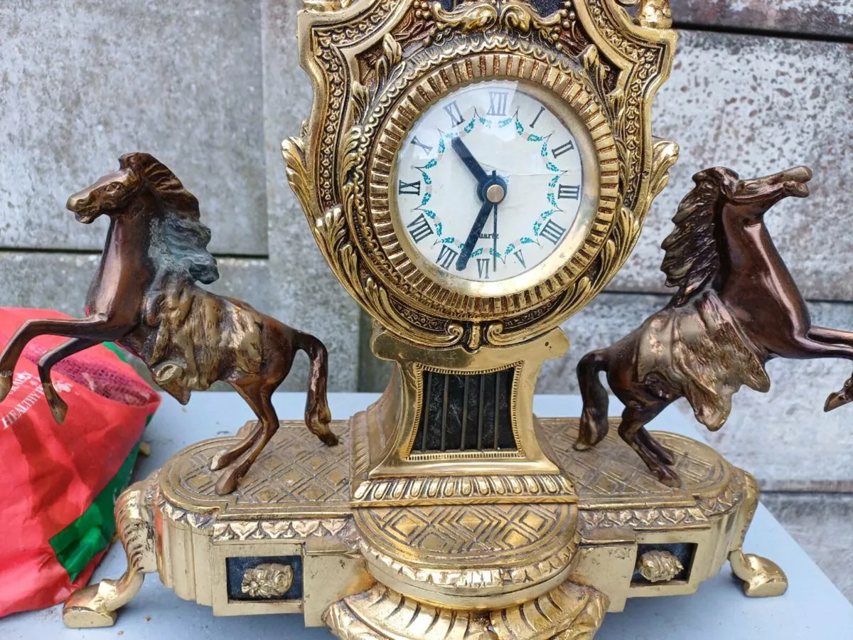 1945 Virtas Heavy Bronze Casa Padrino Clock - Image 1