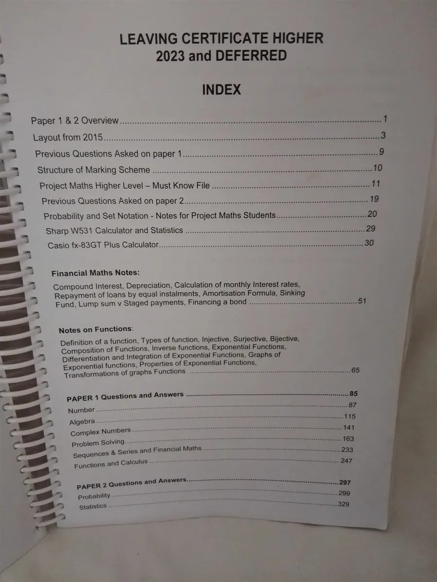 Leaving cert maths revision book - Image 2