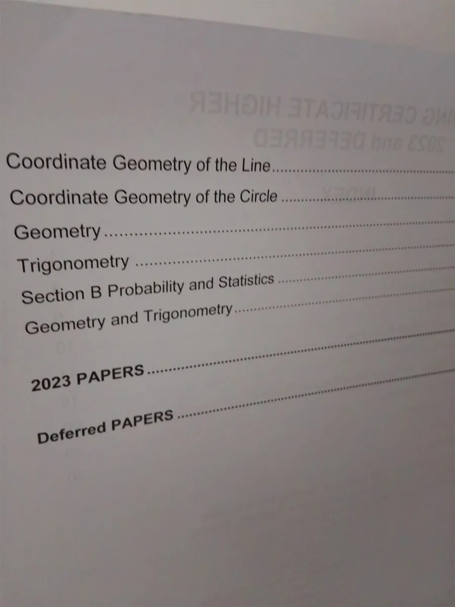Leaving cert maths revision book - Image 3