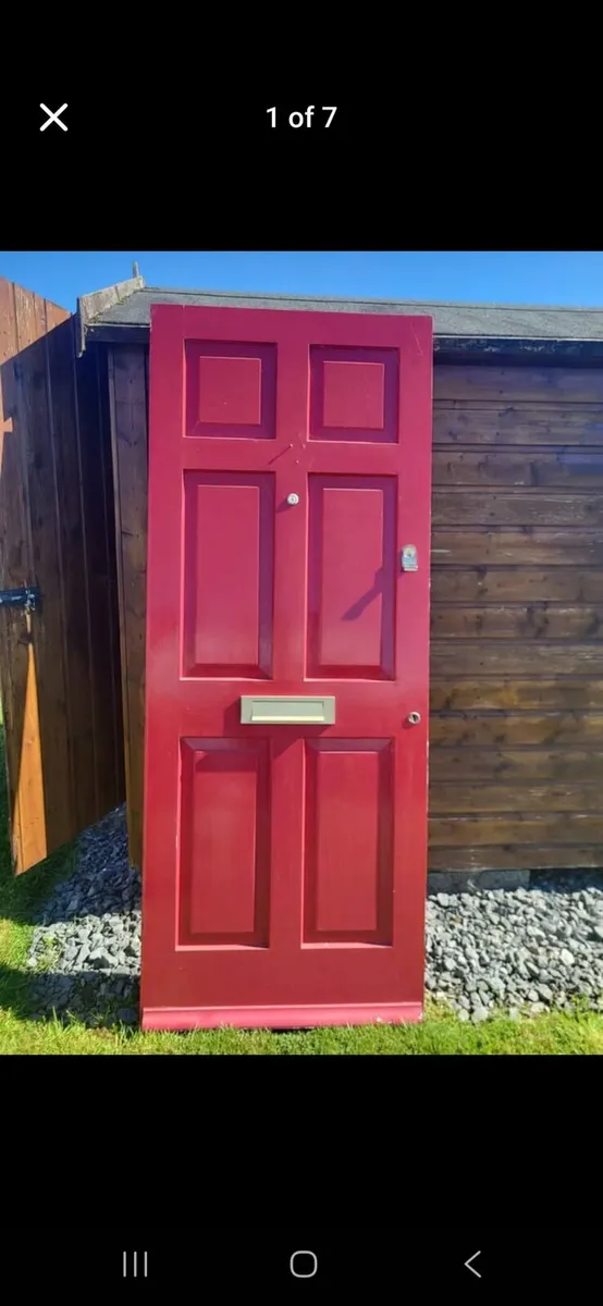 Solid teak door - Image 1