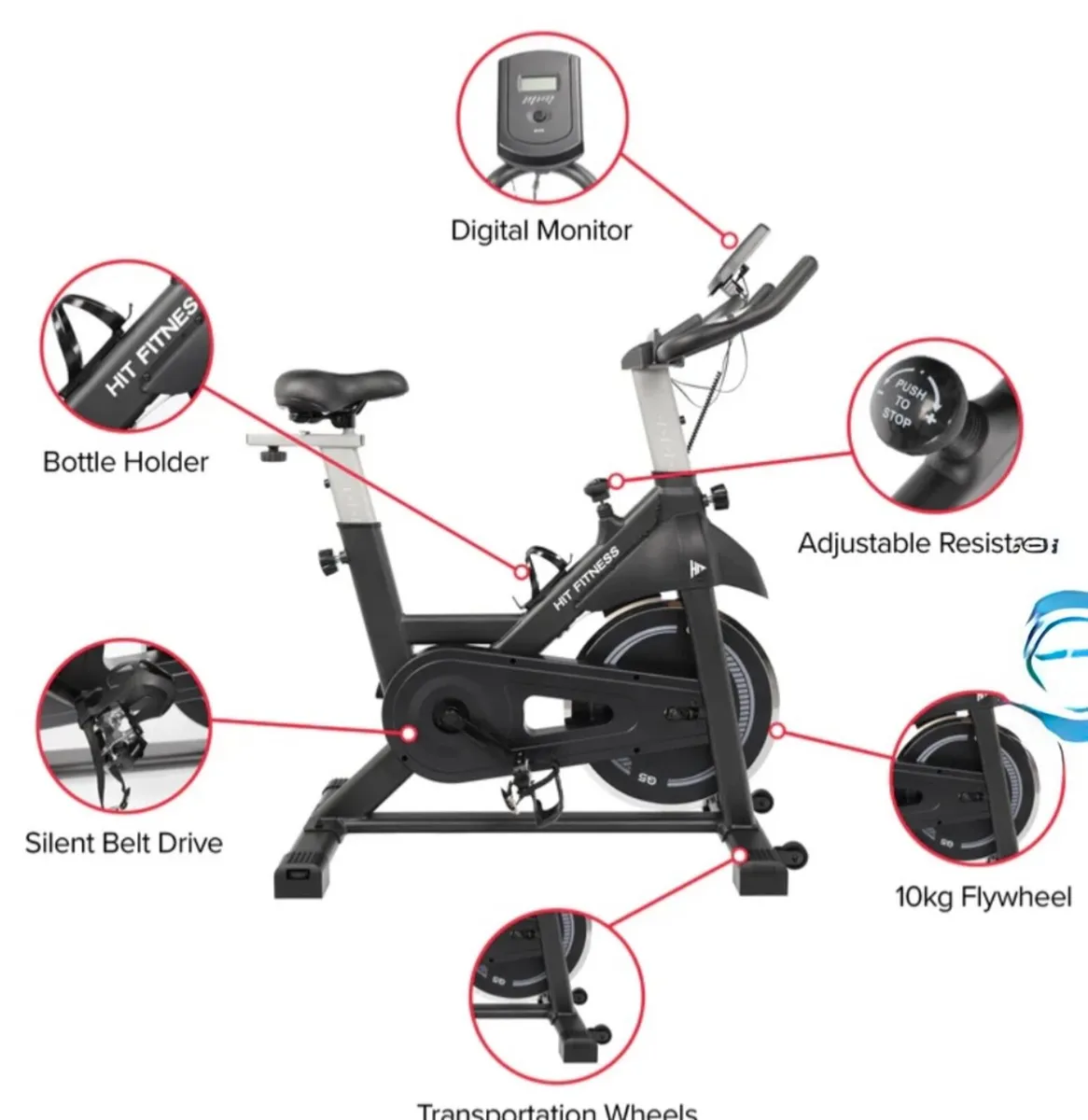 Exercise bike / spin bike - Image 1