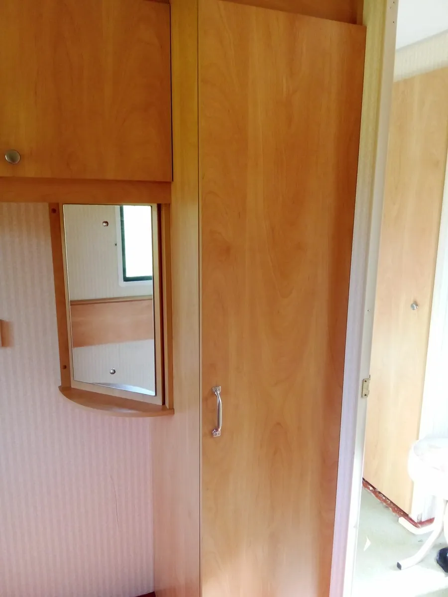 Bedroom set, wardrobe, cupboard, shelves and mirro - Image 2