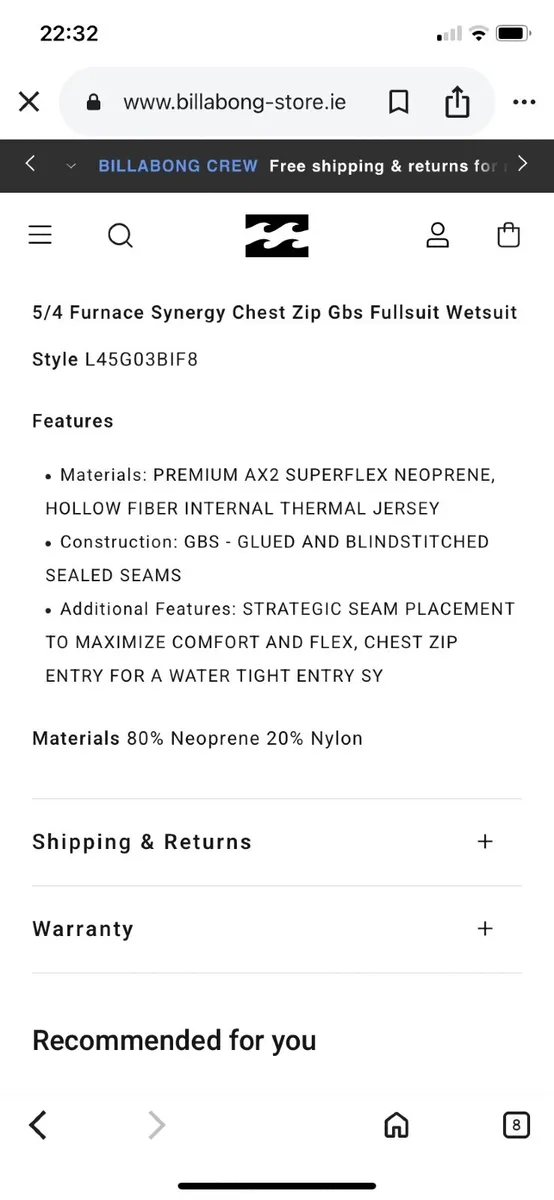 Billabong wetsuit - Image 3