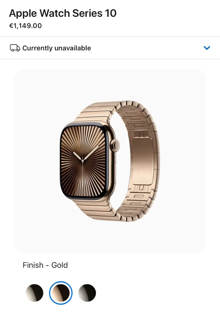 Apple Watch - Series 10 - 46mm - Titanium - Gold - Image 3