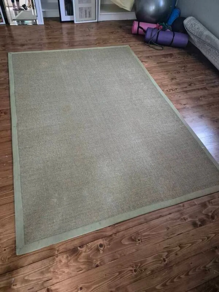 Green Sisal Rug - Image 1