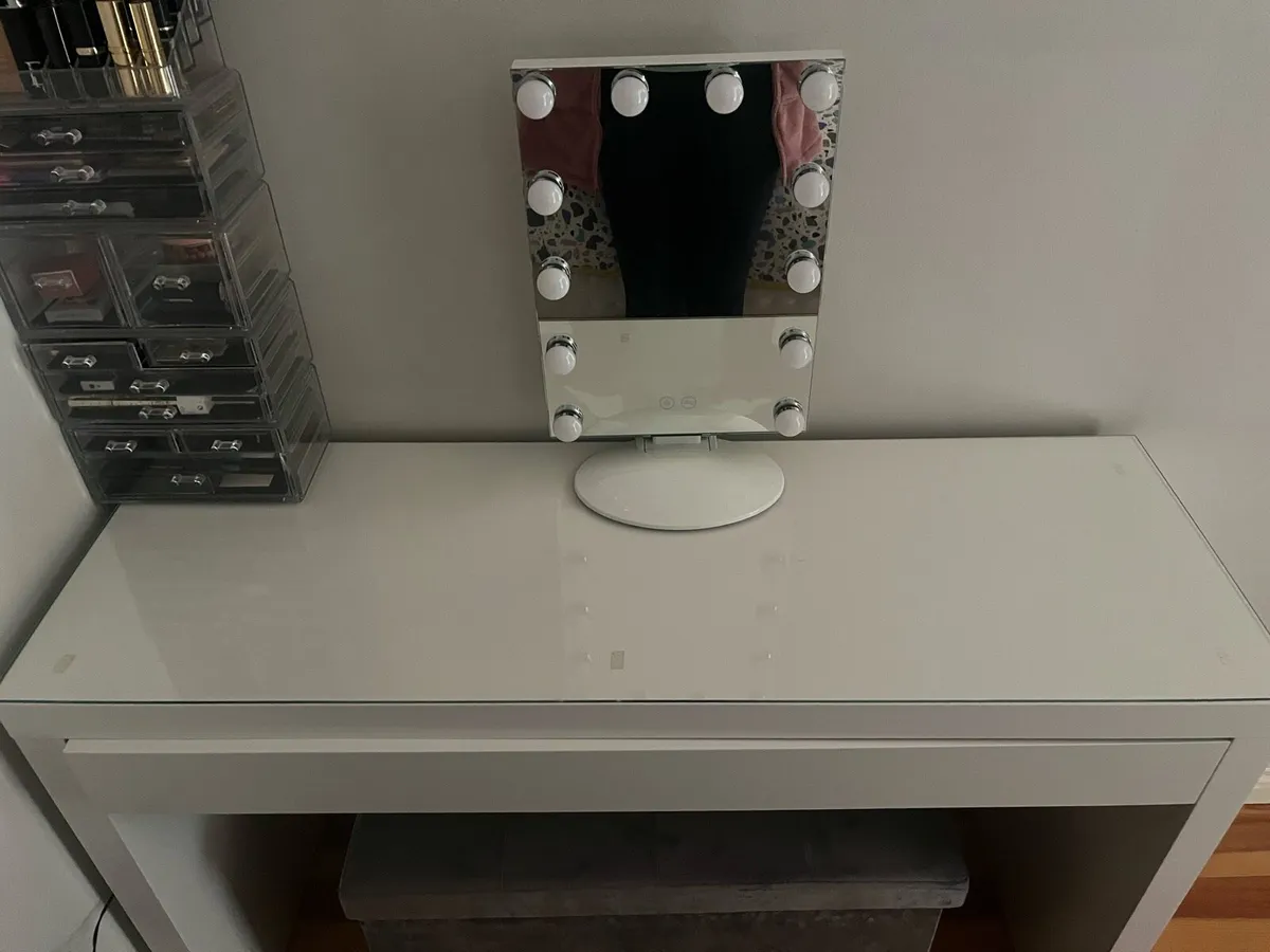 Makeup Table & Bluetooth Mirror - Image 1