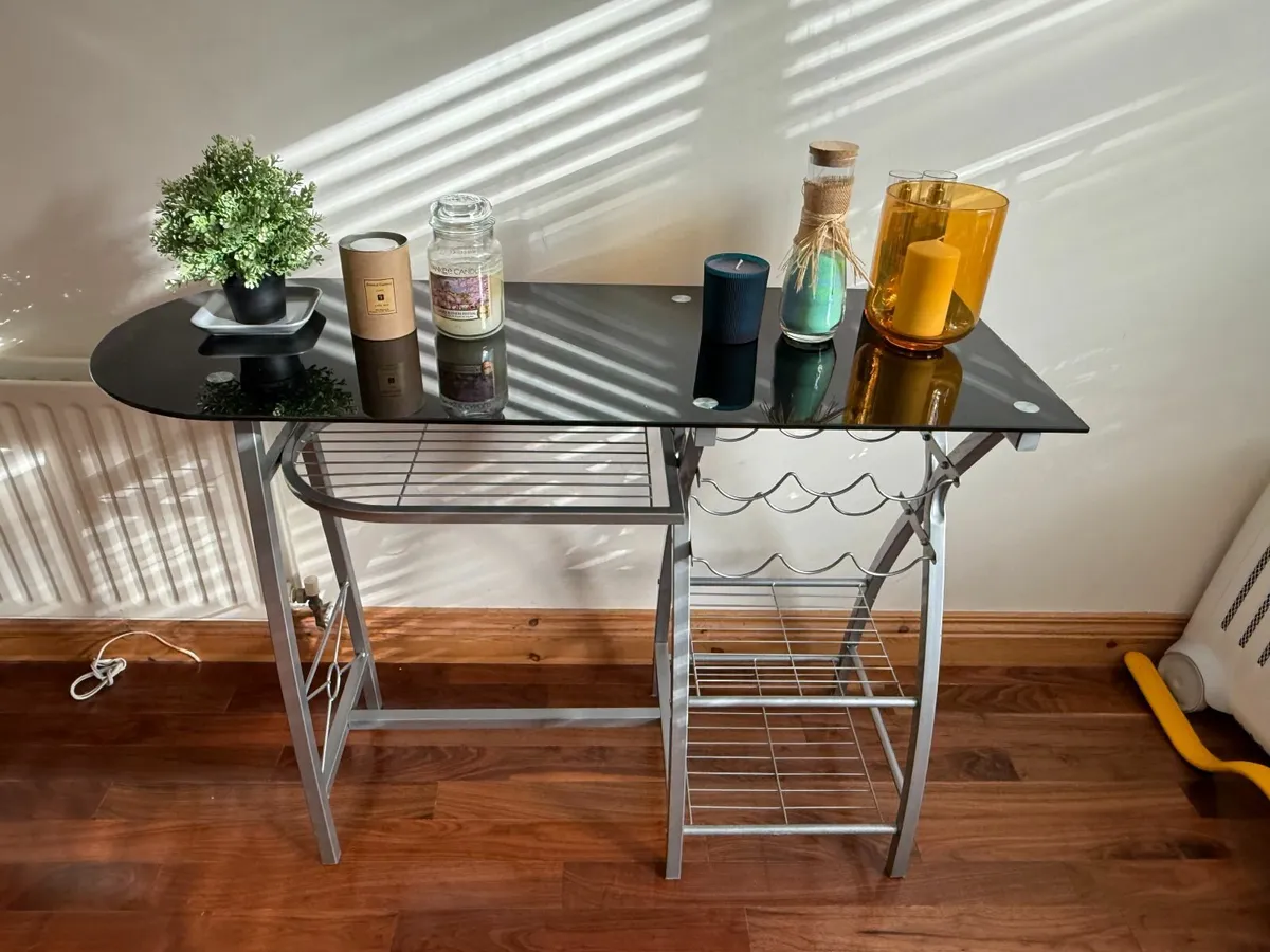 Stylish High Table with Storage (D15) - Image 1