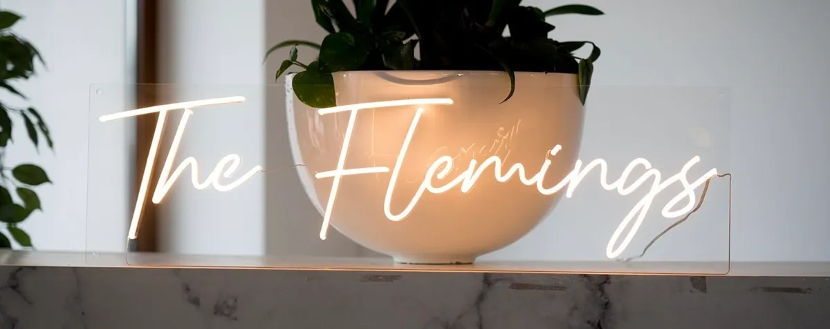 The Fleming’s light up sign - Image 2